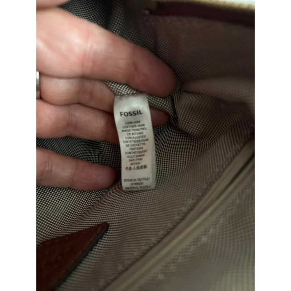 Fossil Backpack purse genuine cowhide leather